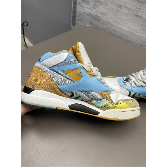 REEBOK X Hasbro Vintage Monopoly Money‎ Courtee Mid Sneakers RARE 7.5 US EU 40